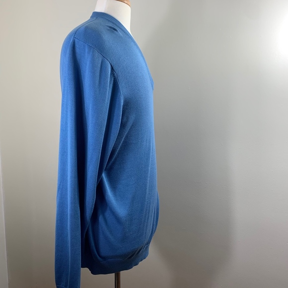 Brooks Brothers Silk Blend V-Neck Sweater - Picture 6 of 7